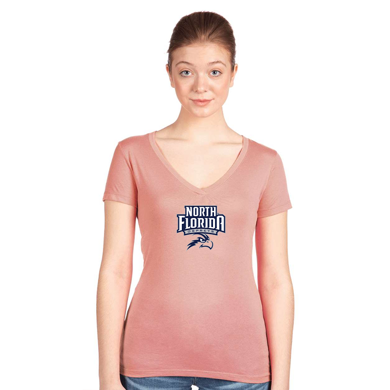 Women's UNF Ospreys  Next Level V-Neck T-Shirt